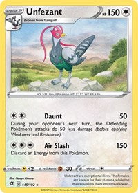 Unfezant (145/192) [SWSH02 Rebel Clash]