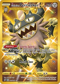 Galarian Perrserker (Secret) (205/192) [SWSH02 Rebel Clash]