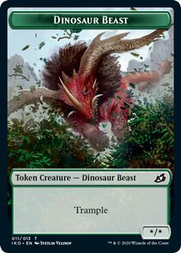 Dinosaur Beast Token (11) [Ikoria: Lair of Behemoths]
