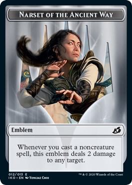 Emblem - Narset of the Ancient Way (12) [Ikoria: Lair of Behemoths]
