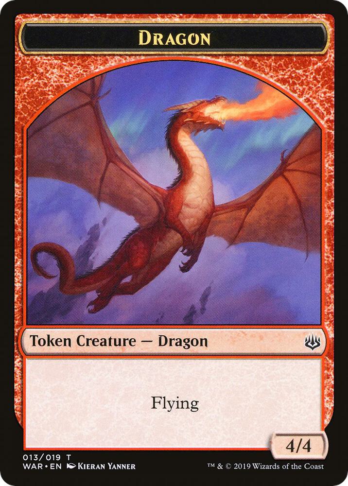 Dragon // Spirit Double-Sided Token (Challenger 2020) (13 // 1) [Unique and Miscellaneous Promos]