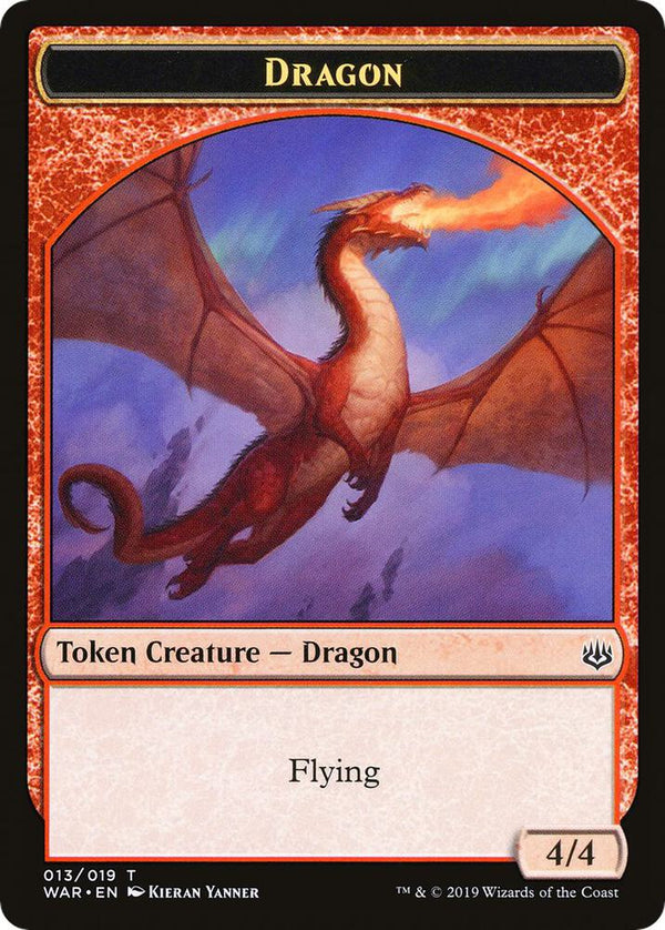 Dragon // Spirit Double-Sided Token (Challenger 2020) (13 // 1) [Unique and Miscellaneous Promos]