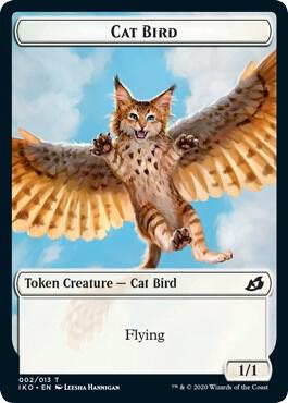 Cat Bird // Human Soldier (005) Double-Sided Token (2 // 5) [Ikoria: Lair of Behemoths]