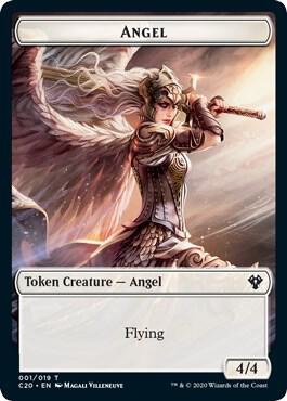 Angel // Elemental (010) Double-Sided Token (1 // 10) [Commander 2020]