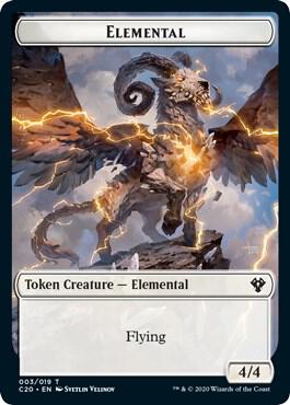 Elemental (003) // Soldier Double-Sided Token (3 // 5) [Commander 2020]
