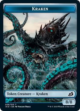 Kraken // Elemental (010) Double-Sided Token (6 // 10) [Commander 2020]