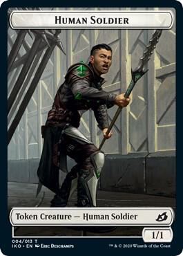 Human Soldier (004) // Zombie Double-Sided Token (4 // 9) [Commander 2020]