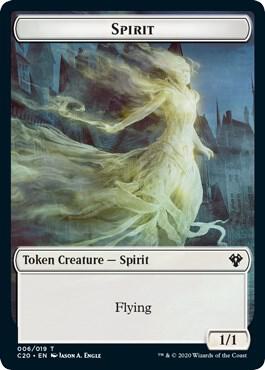 Spirit // Treasure Double-Sided Token (6 // 19) [Commander 2020]