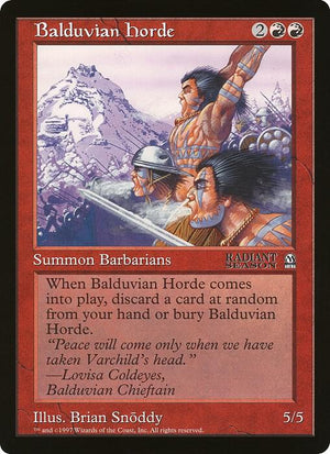 Balduvian Horde (Arena League) [Oversize Cards]