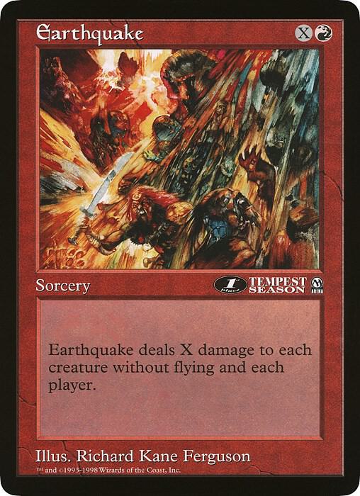Earthquake (1st Place) (Arena League) [Oversize Cards]