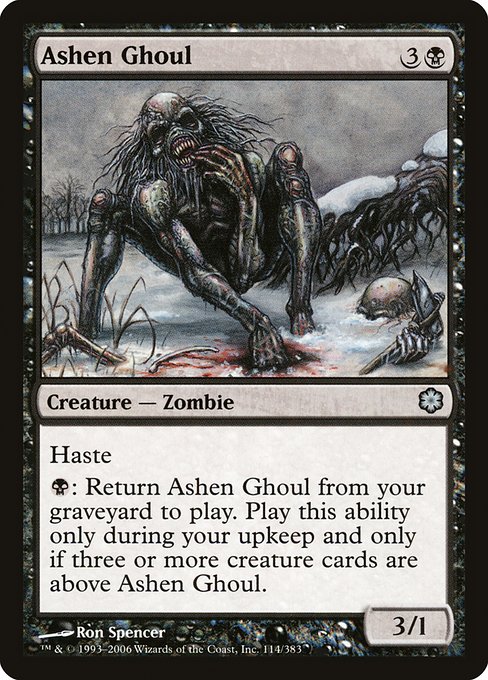 Ashen Ghoul (114) [Coldsnap Theme Decks]