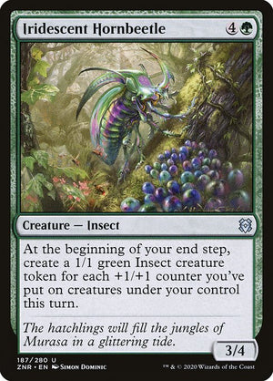 Iridescent Hornbeetle (187) [Zendikar Rising]