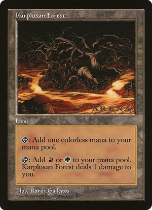 Karplusan Forest (Arena League) [Oversize Cards]