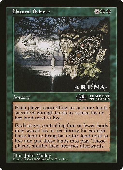 Natural Balance (3rd Place) (Arena League) [Oversize Cards]