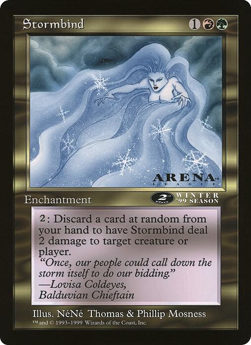 Stormbind (Arena League) [Oversize Cards]