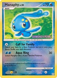 Manaphy - 9/130 [Diamond & Pearl] (009/130) [Burger King Promos]