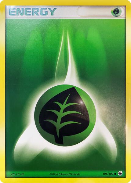 Grass Energy - 104/109 (EX Hidden Legends) [Deck Exclusives]