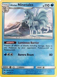 Alolan Ninetales - 28/147 (Water Web Holo) (028/147) [Miscellaneous Cards and Products]