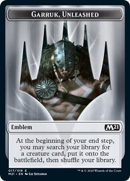 Emblem - Garruk, Unleashed (17) [Core Set 2021]