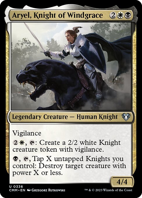 Aryel, Knight of Windgrace (336) [Commander Masters]