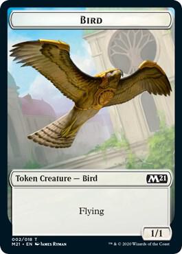 Bird // Saproling Double-Sided Token (2 // 12) [Core Set 2021]