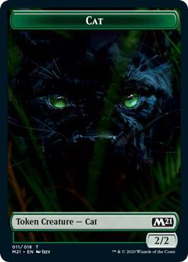 Cat (011) // Pirate Double-Sided Token (11 // 9) [Core Set 2021]