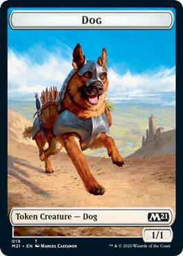 Dog // Weird Double-Sided Token (19 // 13) [Core Set 2021]