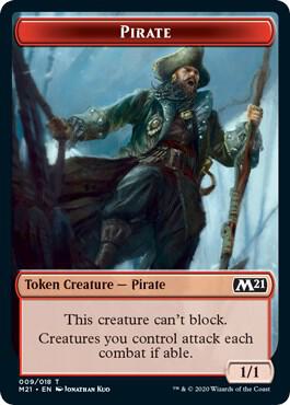 Pirate // Weird Double-Sided Token (9 // 13) [Core Set 2021]
