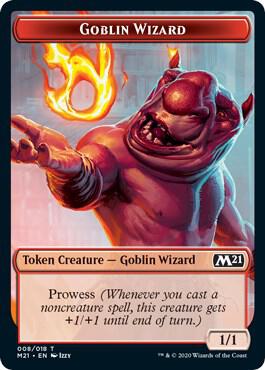 Goblin Wizard // Griffin Double-Sided Token (8 // 3) [Core Set 2021]