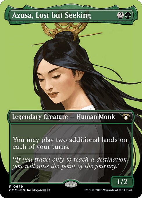 Azusa, Lost but Seeking (679) [Commander Masters] [Borderless]