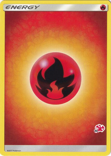 Fire Energy (#22 Charizard Stamped) [Battle Academy]