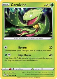 Carnivine (005/189) [SWSH03 Darkness Ablaze]