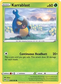Karrablast (008/189) [SWSH03 Darkness Ablaze]