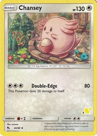 Chansey - 46/68 (#5 Pikachu Stamped) (046/068) [Battle Academy]