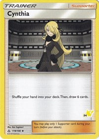 Cynthia - 119/156 (#24 Pikachu Stamped) (119/156) [Battle Academy]