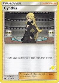 Cynthia - 119/156 (#50 Pikachu Stamped) (119/156) [Battle Academy]