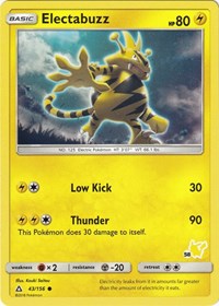 Electabuzz - 43/156 (#58 Pikachu Stamped) (043/156) [Battle Academy]