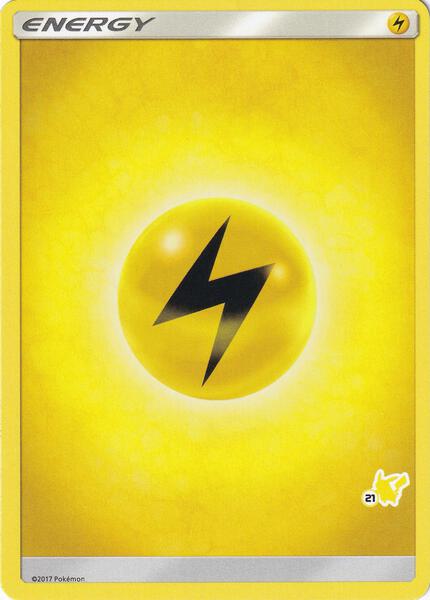 Lightning Energy (#21 Pikachu Stamped) [Battle Academy]
