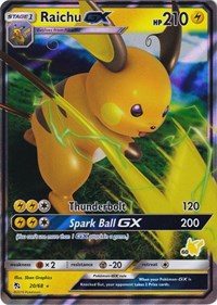 Raichu GX - 20/68 (#60 Pikachu Stamped) (020/068) [Battle Academy]