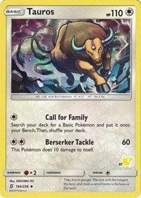 Tauros - 164/236 (#37 Pikachu Stamped) (164/236) [Battle Academy]