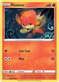 Pansear (026/189) [SWSH03 Darkness Ablaze]