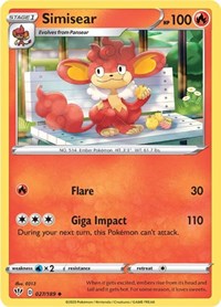 Simisear (027/189) [SWSH03 Darkness Ablaze]