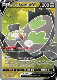 Galarian Stunfisk V (Full Art) (184/189) [SWSH03 Darkness Ablaze]