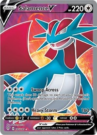 Salamence V (Full Art) (185/189) [SWSH03 Darkness Ablaze]