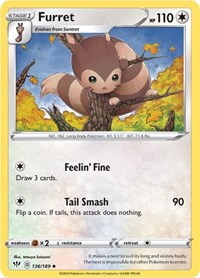 Furret (136/189) [SWSH03 Darkness Ablaze]