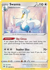 Swanna (149/189) [SWSH03 Darkness Ablaze]