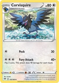 Corvisquire (155/189) [SWSH03 Darkness Ablaze]