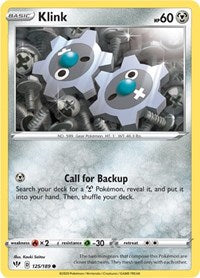 Klink (125/189) [SWSH03 Darkness Ablaze]
