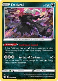 Darkrai (105/189) [SWSH03 Darkness Ablaze]