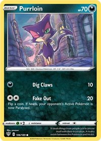 Purrloin (106/189) [SWSH03 Darkness Ablaze]